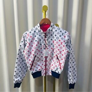 Authentic Louis Vuitton Puffer Jacket in Red and Blue